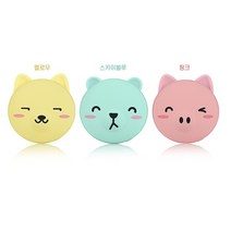 귀여운 캐릭터 동물삼형제 USB 손난로 휴대폰 보조배터리 5500mA 크리스마스 연말선물, 옐로우(고양이)