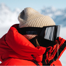 100% 백프로 스노우 보드 스키 고글 스노우크래프트 블랙 실버 미러, 07. 네온 오렌지／하이퍼 레드, S3