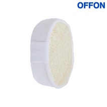 오프온 천연 루파 바디 스펀지 (저자극 친환경 때타올 샤워타올 부드러운 각질제거 거품 타월 때수건), 3개