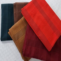 퀼트가게대폭 양면 쟈가드 체크 5color 천 원단, 커피브라운