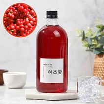 스윗쿡 식초앤 천연 자연 발효 오미자식초 100% 무첨가, 1개, 1L