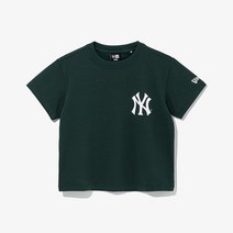 [뉴에라 키즈] 13114855 MLB 뉴욕 양키스 티셔츠 다크그린 아동반팔티셔츠