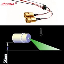 산업용 미니 레이저 모듈 520nm 5mW 3V/5V 9mm 크로스 라인 도트 9x16mm 빨간색 헤드 LD 의료용 포지셔닝, 03 DXGreen10PCS