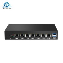 [해외] 미니 PC 6 이더넷 LAN 라우터 방화벽 인텔 셀러론 1037U pfSense 데스크탑 산업용 PC VPN Windows 7*24 시간 작동, 128GB SSD 8GB RAM