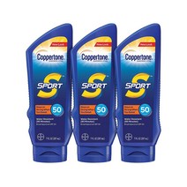 Coppertone 코퍼톤 스포츠 선스크린 선크림 선블록 로션 SPF50 207ml 3팩, 1개