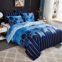 라지킹침구세트 여름이불 기하학 커버 nordic single double bed linen 2 people bedding set 럭셔리 트윈 퀸 킹 커버 및 베갯잇