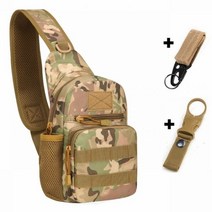 가방 위장 몰리 배낭 Multicam 나일론 사냥 캠핑 하이킹 슬링 Crossbody 남자 어깨 가방, CP 백 및 후크