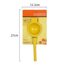 레몬착즙기 exprimidor de naranja 수동 착즙기 레몬 클립 라임 금속 과일 압착기 핸드 프레스 식품 가공 도구 주방 액세서리, 노란색