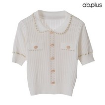 에이비플러스 ab.plus 골드 엣지 라인 골지 니트 (LSW5MW37A)