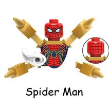 호환블럭 중국레고 슈퍼 히어로 울트론 비전 자비스 타노스 토르 헐크버스터 모델 피규어 블록 건설 빌딩 벽돌 장난감, 36.RED