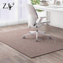 의자매트 긁힘방지 소음감소 카페트, 100*120cm, 6mm, 브라운