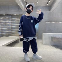 키즈목마 봄신상 남아 츄리닝세트 트레이닝복 주니어 운동복 후드티 바지세트 원형도장