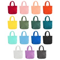 무지 심플 비비드 프린팅 미니 에코백 손가방