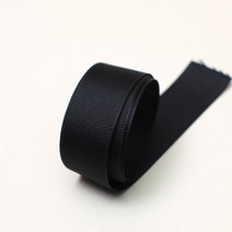 엔소엔 골지리본 골직 선물포장 리본끈 6mm 롤, 골지53검정색 90M 1롤