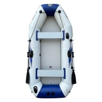 PVC 소재 두꺼운 태양열 해양 보트 2.6M 카약 에어 플로어 낚시 야외 물 엔터테인먼트, [03] Grayblue