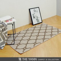 [얀카페트] 베일 터키산 10mm 디자인카페트 MA2378-2480(80x150cm)브라운