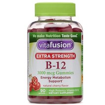비타퓨전 맛있는 비타민B12 3000mcg 체리맛 90구미 젤리 서포트에너지메타볼리즘