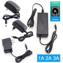 호환 어댑터 AC DC 5V 9V 12V 범용 전원 6V 15V 1A 2A 24V 3A 공급 100-240V 미국 EU 플러그 LED 램프 라우터 184268, 미국_24V | 2A