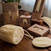 맨디사루파 스펀지 이집트 천연 샤워 타올 샤워볼 멘디사 친환경 제로웨이스트 거품 목욕 타월, 롱루파패드, 1개, 1개