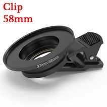 카메라 프리즘 필터 분할 만화경 52mm 55mm 58mm 67mm 72mm 77mm 사진 액세서리 mcuv ND CPL 스타 글래스 휴대폰127518, 58mm Clip
