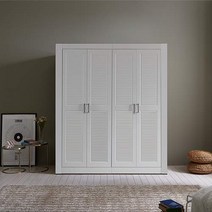 웰튼 갤러리6자 여닫이 옷이불수납 거울 장롱셋트, 풀갤-도어이불장+도어수납장