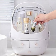 화장품정리대 뚜껑있는 화장품정리함 수납함 보관함 2023897EA qua8007*3471225lz, 캡슐화장품정리함_화이트