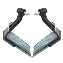 오토바이 호환 범용 핸들 바 가드 알루미늄 합금 ABS 플라스틱 혼다 야마하 스즈키 가와사키용, Black