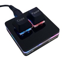 미니 키보드 2키 매크로 키패드 롤키보드 게이밍 Hotswap RGB USB, CN, 레드 스위치, 2keys