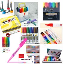 6색 12색 네임펜 세트 24색 유성매직 12색 보드마카 20종 모음, 19번)문화연필  스톱펜2 (12자루)