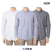 흄 유니 포플린 스트라이프 셔츠 FHNSCSL701P