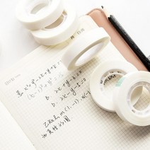 반투명 테이프 메모가능 테잎 리필 5P 비닐테이프 카바 사무용 다용도테이프 문구, 5개