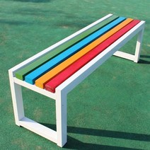 공원 벤치 의자 실내 대기실 학교 야외 나무 원목 옥외용 테라스 운동장, 2.2미터 길이 수입 소나무 방부제 블랙