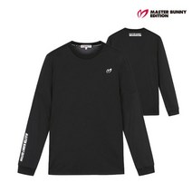 [마스터바니] 남성 소매 레터링 긴팔 티셔츠 M411A3TR015_BK