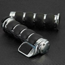 오토바이 핸들바 핸들 바이크 크로스바 멀티 2개 25mm 22mm 1 할리 투어링 스트리트 일렉트라 로드 글라이드 바 핸드 그립에 대한 크롬 바 핸드 그립, 09b-22mm