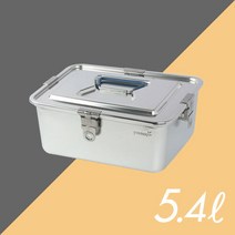 [그린킵스] 냉장고용 올스텐 밀폐용기 김치통 5.4L, 1개