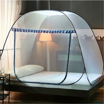 사각 원터치 모기장 텐트 접이식 바닥있는 침대 방충망