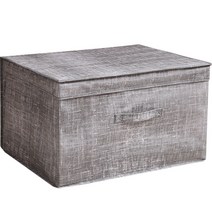 Zhuokai 데님 필름 패브릭 수납 리빙박스 120L, 1개, 그레이