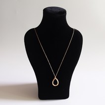 딩동샵 물방울 도형 긴 롱 목걸이