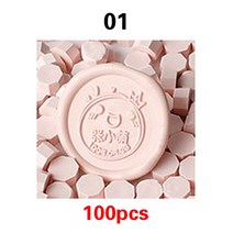 문구 스탬프 100 개/가방 씰링 왁스 인감 스탬프 비즈 레트로 스크랩북 소재 웨딩 생일 파티 DIY 초대장 인, 01 Stamp Sealing Wax