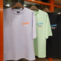 리트머스 여름 공용@등판 낙서 드로잉 나염 오버핏 반팔티 M318