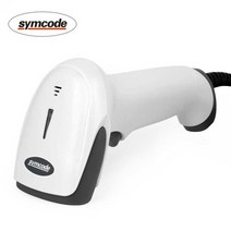 슈퍼마켓 핸드힐 바코드 스캐너 리더 QR코드, USB 포트 화이트