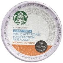 Starbucks Kk컵 커피 포드 미디엄 로스트 디카페인 파이크 플레이스 100 아라비카 4박스 총 96포드, 48 Count (Pack of 1), 파이크, 디카페, 96개, 12.5g