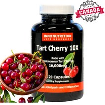 몽모랑시 타트체리 120캡슐 10000mg 고함량 TartCherry 캐나다 이노뉴트리션 직구, 1병, 120캡슐(2개월)