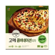 CJ더마켓 냉동 식품 아침 간식 저녁 메뉴 홈파티 집들이 음식 밀키트 고메 클래식 콤비네이션 피자 고르곤졸라 치킨 치즈 스파게티 화덕 콤비네이션 405G, 28개