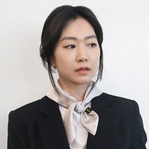 실버 스카프 끌레르 사각 쁘띠 목손수건 여자 봄 나들