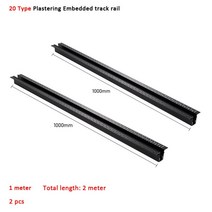 레일조명 셀프레일등 QIUBOSS 마그네틱 트랙 임베디드 프레임리스 거실 홈 메인 디자인, 2pcs 마그네틱 트랙, 따뜻한 빛 3000k