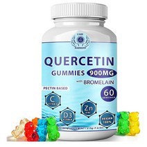 CARE4HARMONY Quercetin Gummies 퀘세틴 위드 브로멜라인 비타민 C 60정
