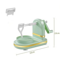 사과 껍질 깎이 다용도 360도 감깍는 기계, 가죽깎이+예비날(라이트 그린) 1개