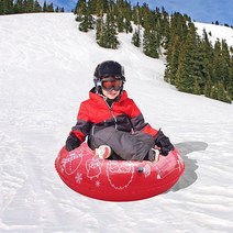 눈 썰매 튜브 pro skiing ring with handle pvc xmas for, 없음