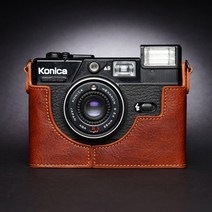 코니카 코니카 C35 EF3 FD AUTO S3 카메라 가방 가죽 슬리브 필름 186, C35EF3베이스 라바 브라운